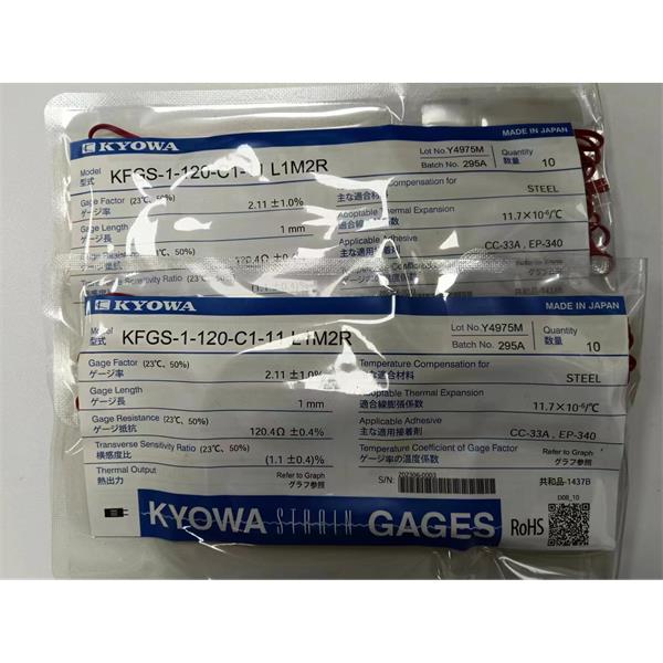 日本KYOWA配件耗材應變片KFGS-1-120-D16-16 L30C2S