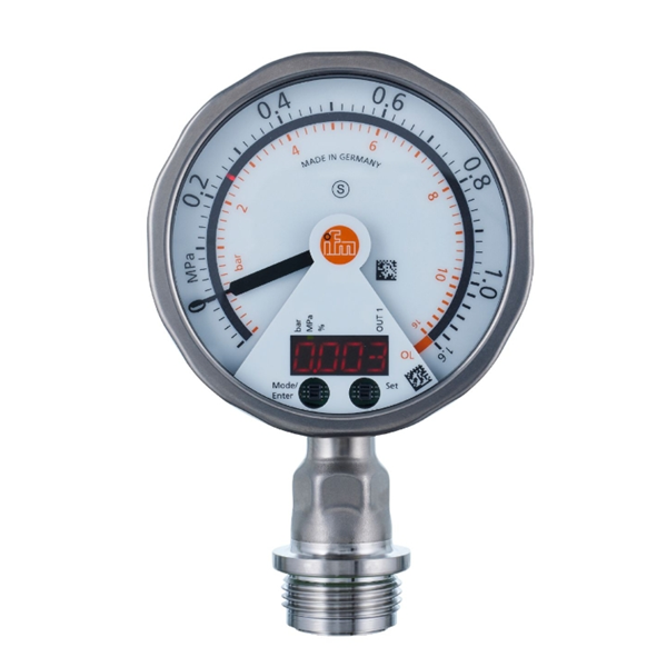 德國IFM易福門帶顯示屏的齊平式壓力傳感器PI1705 PI-004-REA01-MFRKG/US/ /P