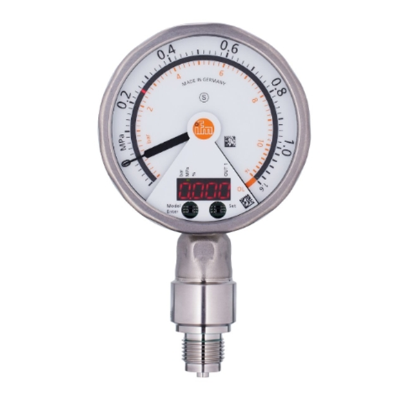 德國IFM易福門帶模擬顯示屏的齊平式壓力傳感器PG2435 PG-005-REB12-MFRKG/US/ /P