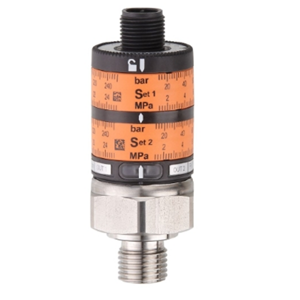 德國(guó)IFM易福門帶直觀開關(guān)點(diǎn)設(shè)定的壓力傳感器PK7534 PK-010-RFG14-QSPKG/US/ /W